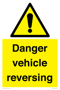 Danger Vehicles Reversing